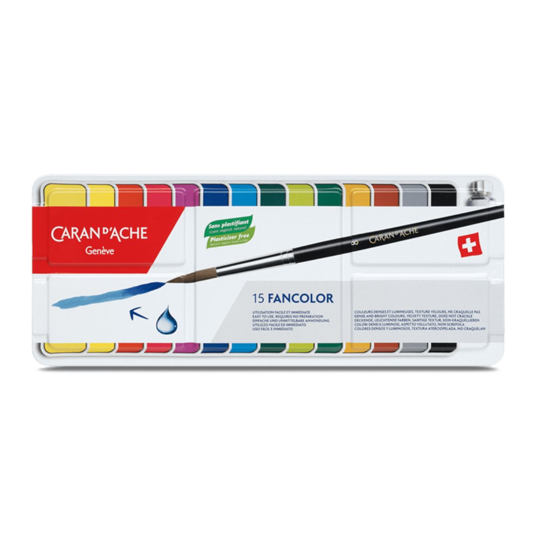 Caran d'ache Gouache Fancolor Colour Tablets - SCOOBOO - 1000.715 - Gouache Paints