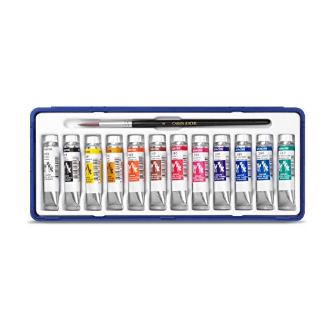 Caran D'ache Gouache Studio 12 Tubes - 10ML - SCOOBOO - 2001.312 - Gouache Paints