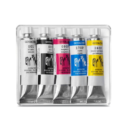 Caran d'ache Gouache Studio Colour Tubes-Set Of 5 - SCOOBOO - 2103.305 - Gouache Paints