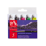 Caran d'ache Gouache Studio Colour Tubes-Set Of 5 - SCOOBOO - 2103.305 - Gouache Paints