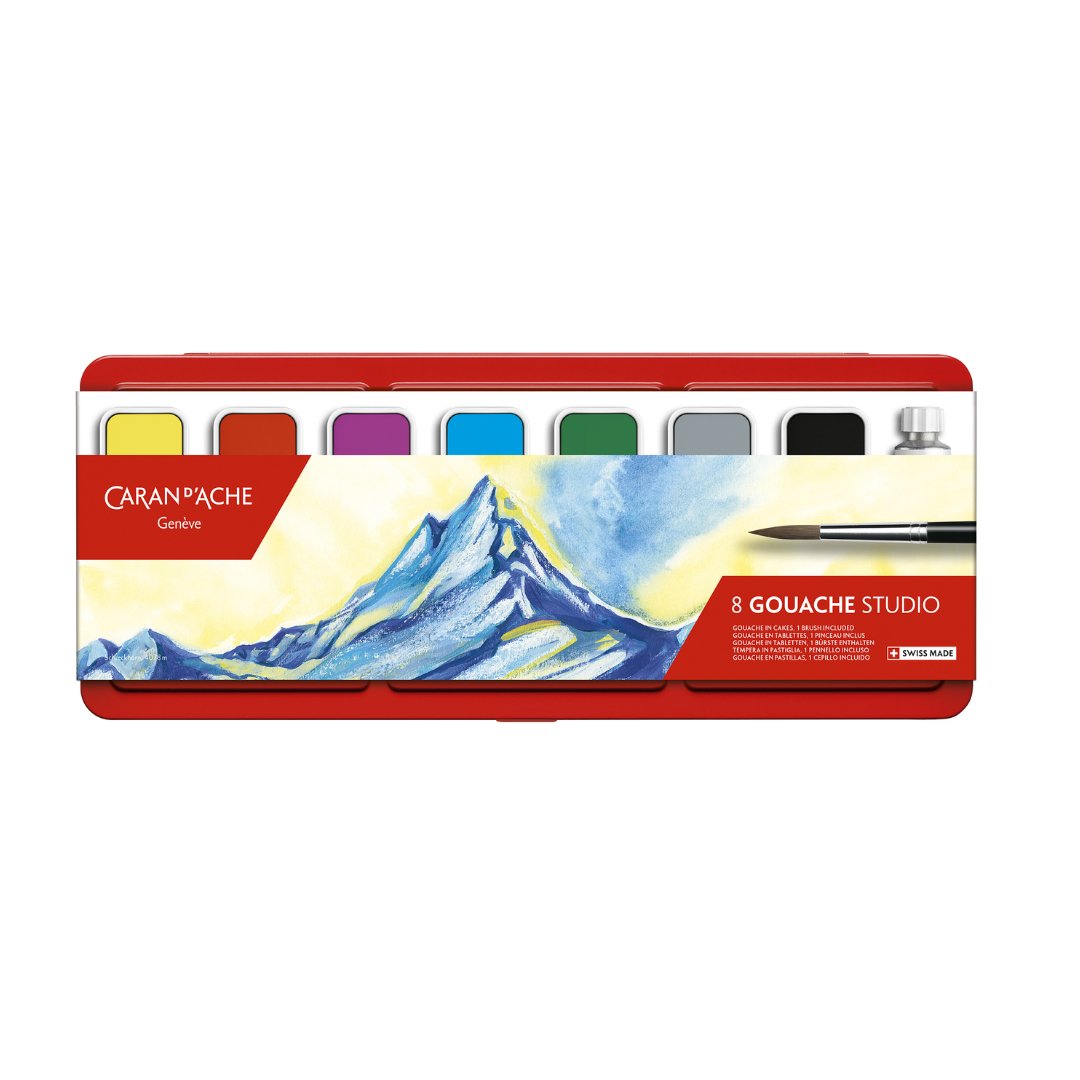 Caran d'ache Gouache Studio Metal Box - SCOOBOO - 1000.308 - Gouache Paints