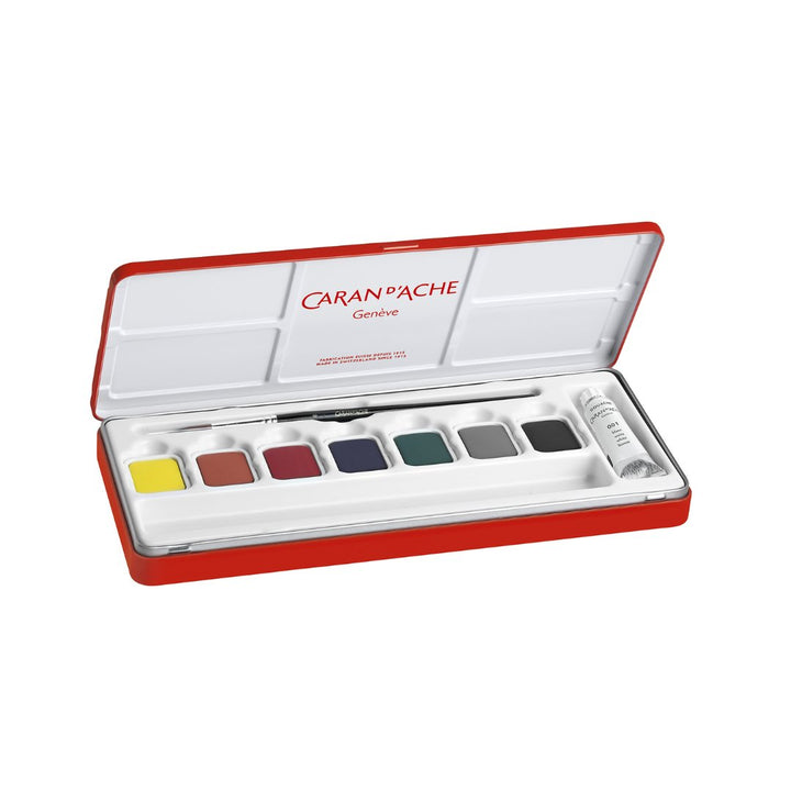 Caran d'Ache Gouache tabletten 15 kleuren Caran d'Ache Gouache tabletten 15 kleuren