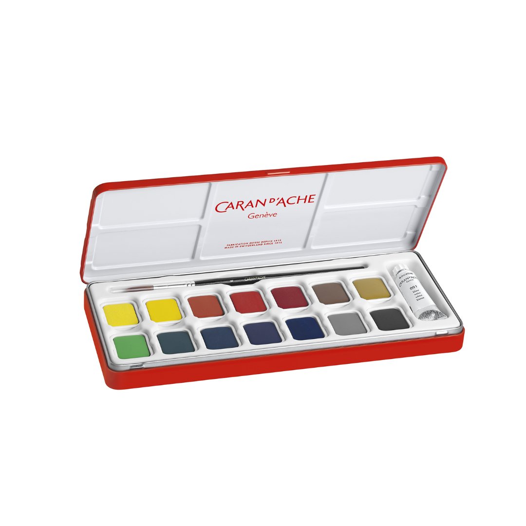 Caran d'ache Gouache Studio Metal Box - SCOOBOO - 1000.315 - Gouache Paints