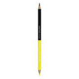 Caran d'ache Graphicolor 2pc Double Sided Pencils Graphite-Red & Fluorescent Yellow - SCOOBOO - 370.372 - Pencils