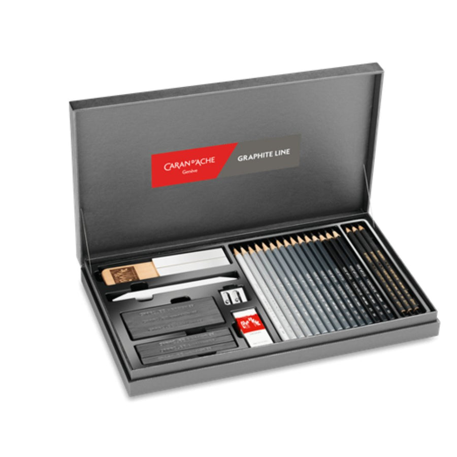 Caran d'ache Graphite Line Gift Box Set - SCOOBOO - 3000.415 - Gift hamper