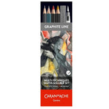 Caran d'ache Multi Technique Sketching Set-11 PCS - SCOOBOO - 775.311 - Water Soluble Graphite Pencil