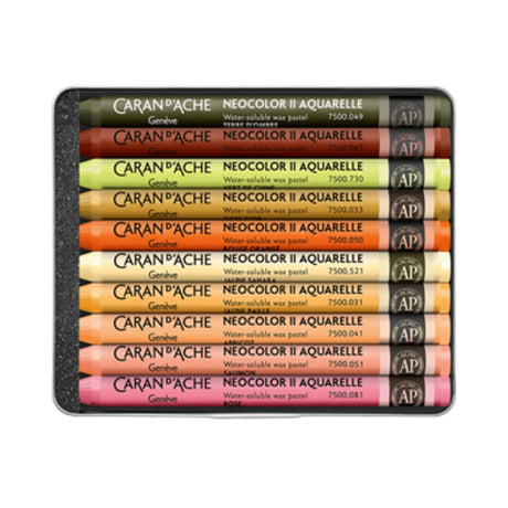 Caran d'ache Neocolor Aquarelle 10 Sh by Beya Rebaï - SCOOBOO - 7500.410 - Wax Crayons