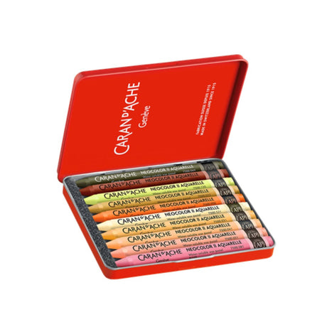Caran d'ache Neocolor Aquarelle 10 Sh by Beya Rebaï - SCOOBOO - 7500.410 - Wax Crayons