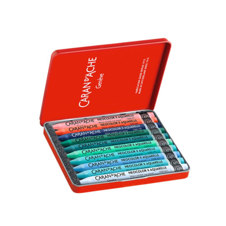 Caran d'ache Neocolor Aquarelle 10 Sh by Beya Rebaï - SCOOBOO - 7500.510 - Wax Crayons