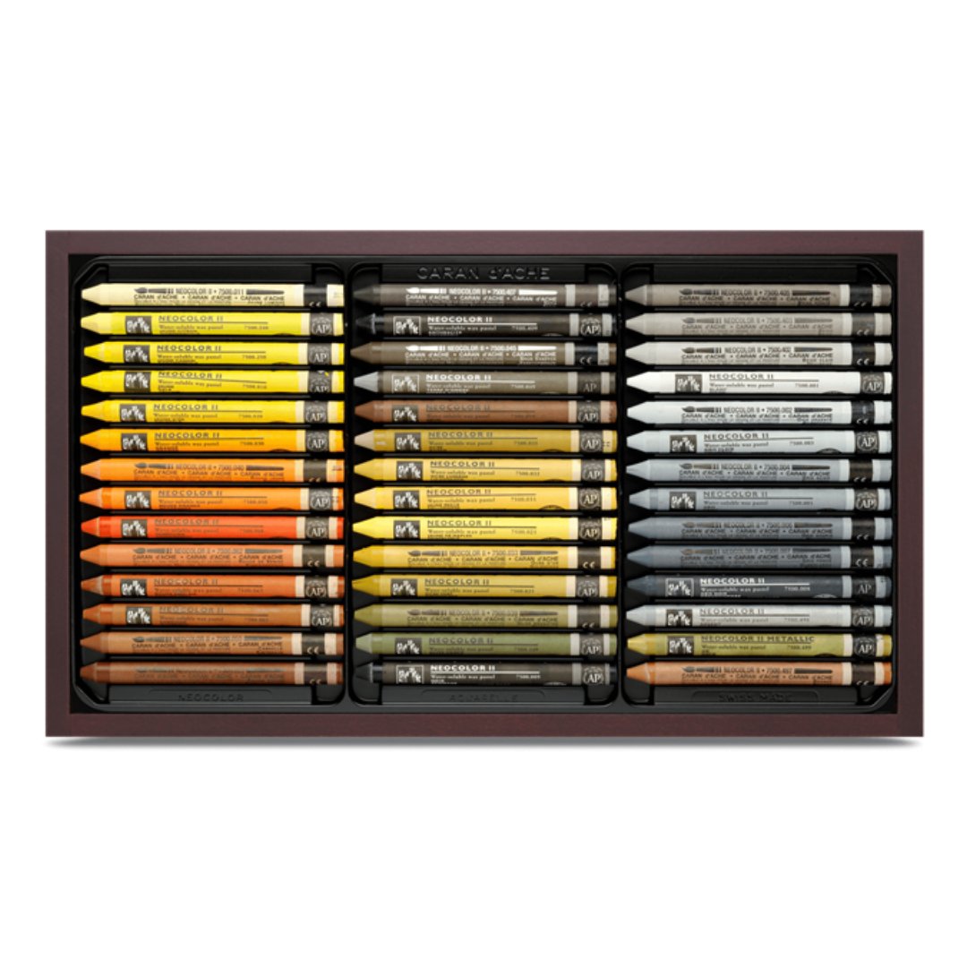 Caran d'ache Neocolor II Professional Artist Water-Soluble Pastels - SCOOBOO - 7500.484 - Oil Pastels