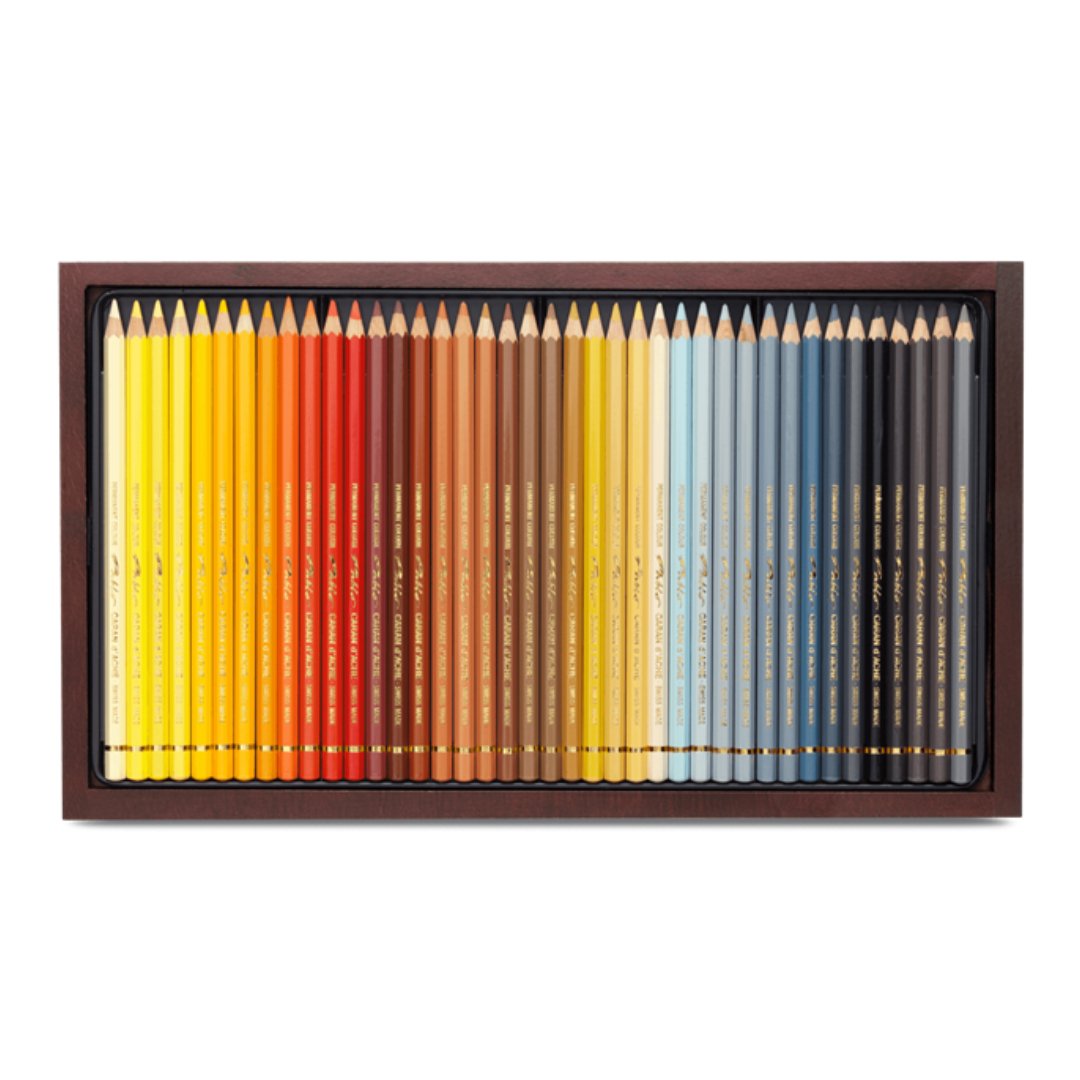 Caran d'ache Pablo Colour Pencils 120 Shades Wooden Box - SCOOBOO - 666.920 - Coloured Pencils