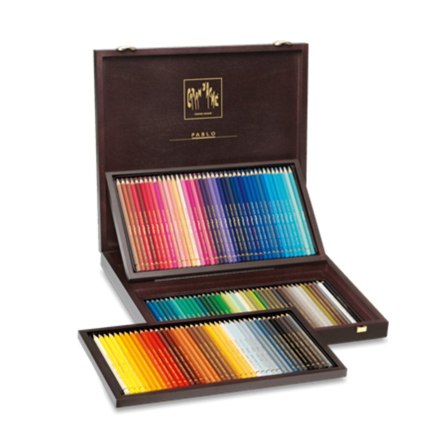 Caran d'ache Pablo Colour Pencils 120 Shades Wooden Box - SCOOBOO - 666.920 - Coloured Pencils