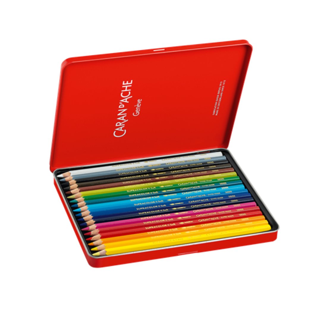 Caran d'ache Supracolor Soft Aquarelle Pencils - SCOOBOO - -