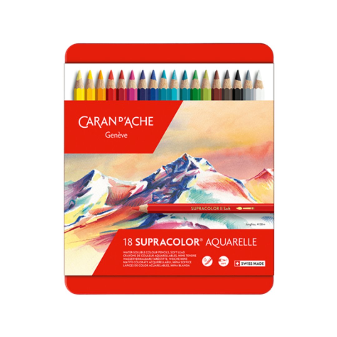 Caran d'ache Supracolor Soft Aquarelle Pencils - SCOOBOO - -