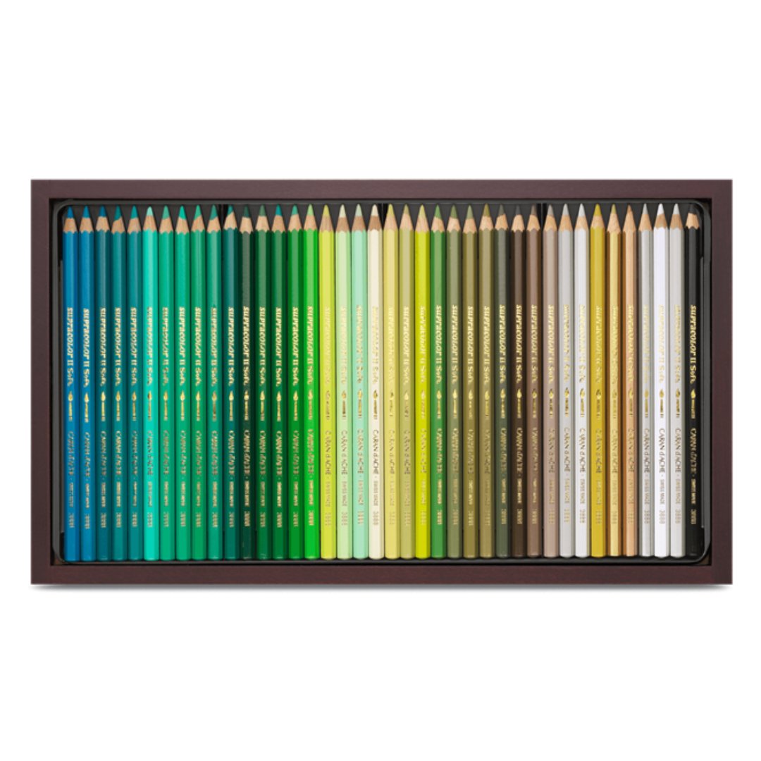 Caran d'ache Supracolor Wooden Box 120 Pencils shades - SCOOBOO