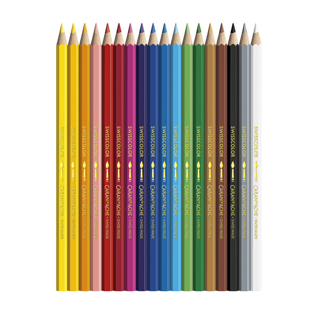 Caran d'ache Swisscolor Water Soluble Pencils - SCOOBOO - 1285.818 - Coloured Pencils