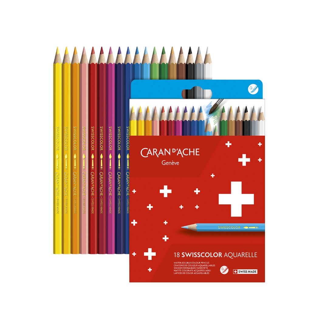 Caran d'ache Swisscolor Water Soluble Pencils - SCOOBOO - 1285.818 - Coloured Pencils