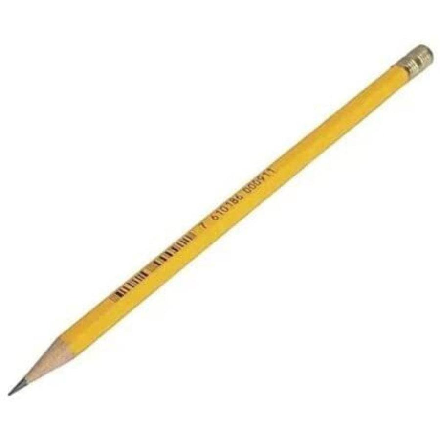 Caran d'ache Yellow Graphite Pencil With Eraser Cap(Pack of 12) - SCOOBOO - 351.272 - Pencils