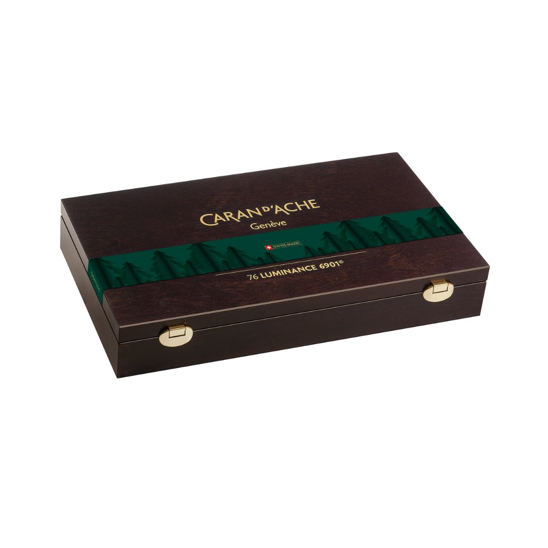 Caran'd ache Luminance Colour Pencil-Wooden Box Set Of 76 - SCOOBOO - 6901.476 - Coloured Pencils