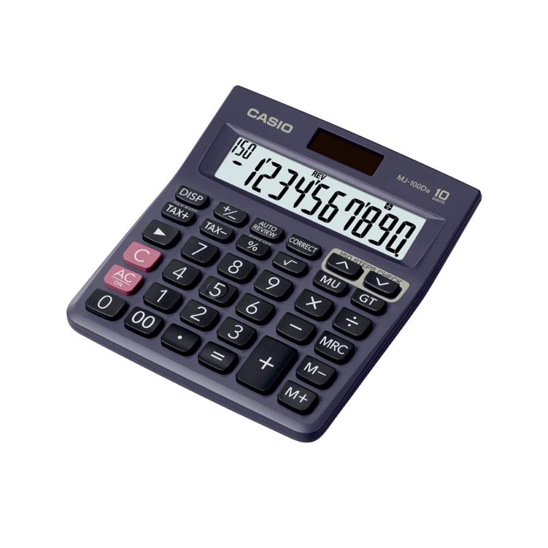 Casio 150 Steps Check and Correct Desktop Calculator with Tax & GT Keys - SCOOBOO - MJ 100Da - Digital Calculators