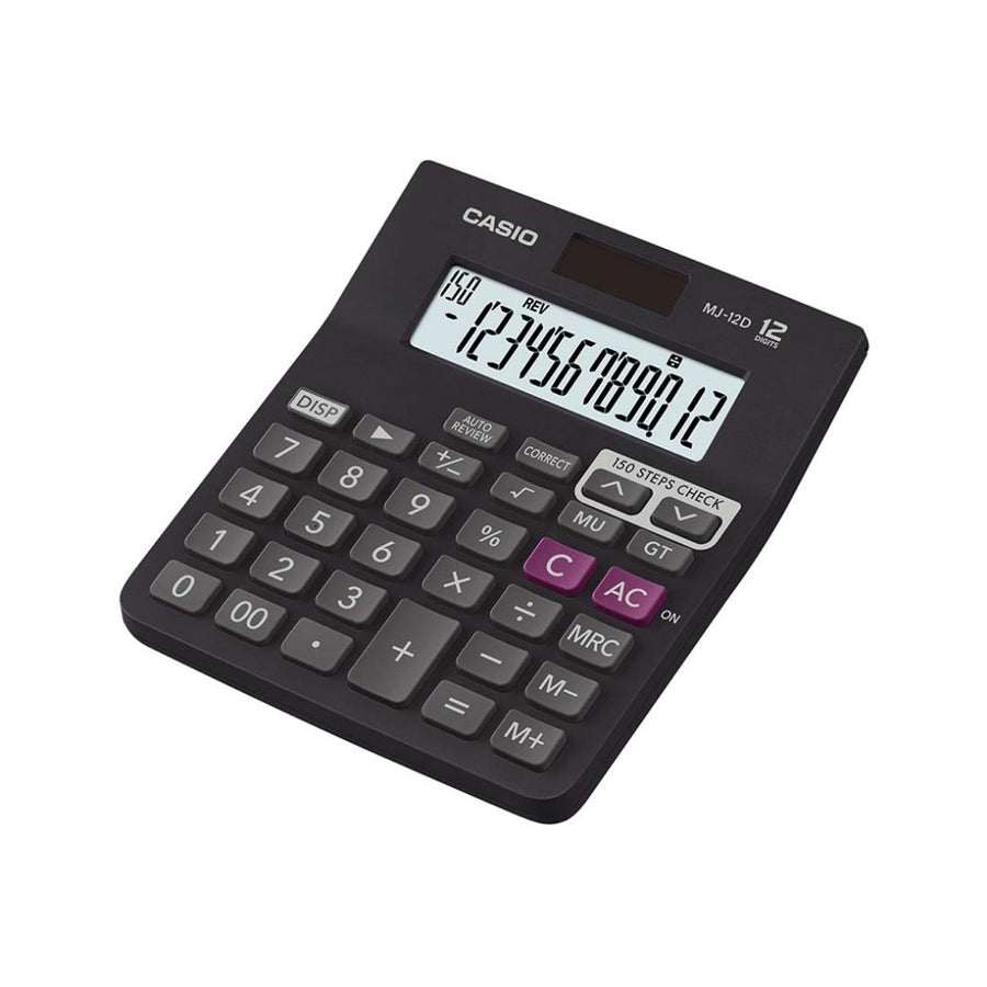 Casio Check and Correct Desktop Calculator - SCOOBOO - MJ-12D-BK - Digital Calculators