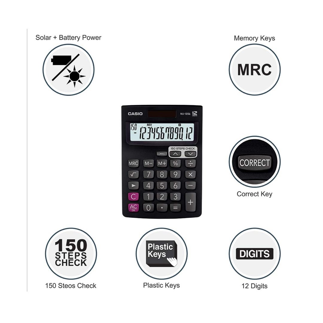 Casio Desktop Calculator - SCOOBOO - MJ12SB - Digital Calculators