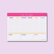 CLASSIC PINK A4 WEEKLY PLANNER - SCOOBOO - TALA4PL003 - Planners