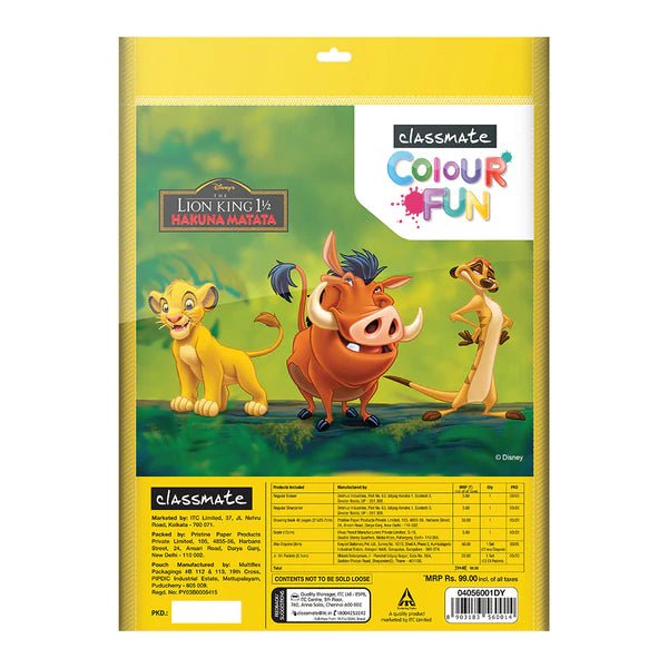 Classmate Colour Fun Lion King Hakuna Matata - SCOOBOO - 04056002DYN - DIY Box & Kids Art Kit