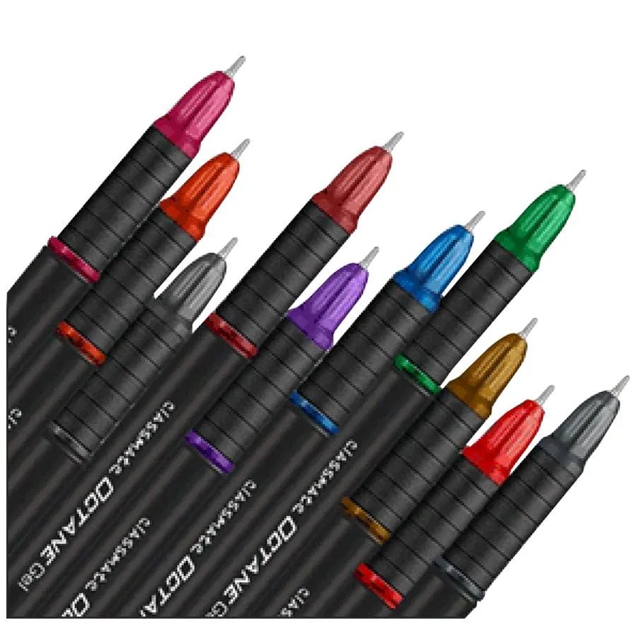 Classmate Octane Colour Burst 0.1mm (Pack Of 10) - SCOOBOO - 04030210 - Gel Pens