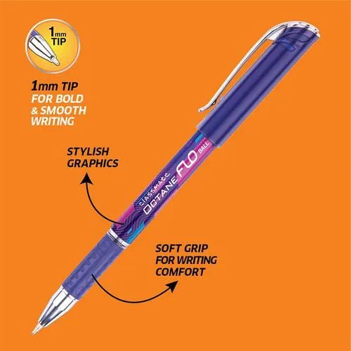 Classmate Octane Flow 1.0mm Ball Pen - SCOOBOO - 04030037 - Ball Pen