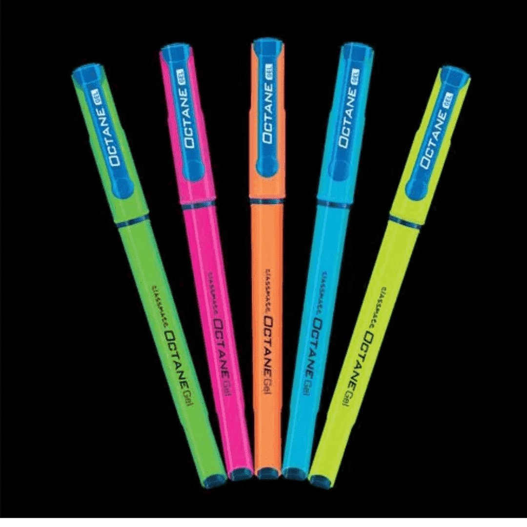 Classmate Octane Vibrant Neon Colors-Pack Of 10 - SCOOBOO - 04030666NE - Gel Pens