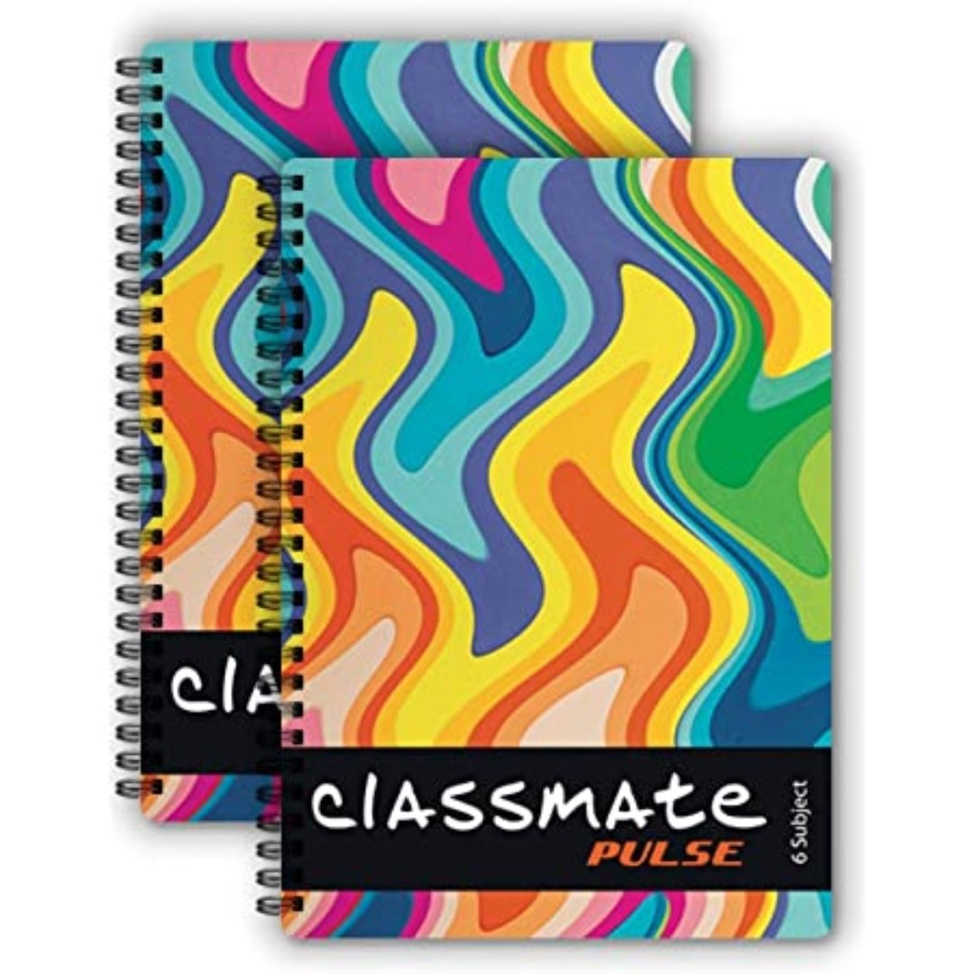 Classmate Plus 6 subject Notebook Unruled (24*18 cm) - SCOOBOO - classmate