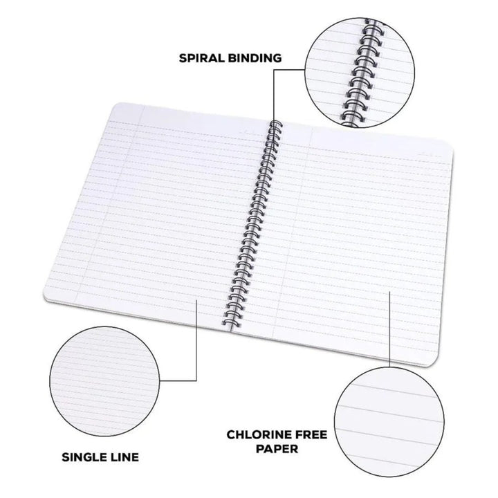 Classmate Plus 6 subject Spiral Notebook (24*18cm) - SCOOBOO - 02100113PTMH -