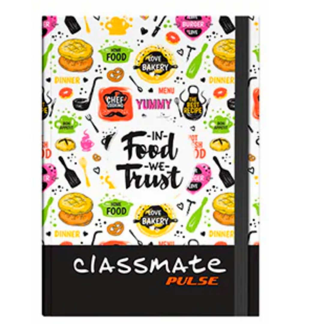 Classmate Pulse-A5 Hard Unruled Notebooks - SCOOBOO - 02100155 - Plain