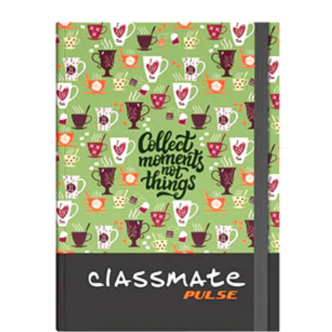 Classmate Pulse-A5 Hard Unruled Notebooks - SCOOBOO - 02100155 - Plain