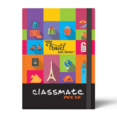 Classmate Pulse-A5 Hard Unruled Notebooks - SCOOBOO - 02100155 - Plain