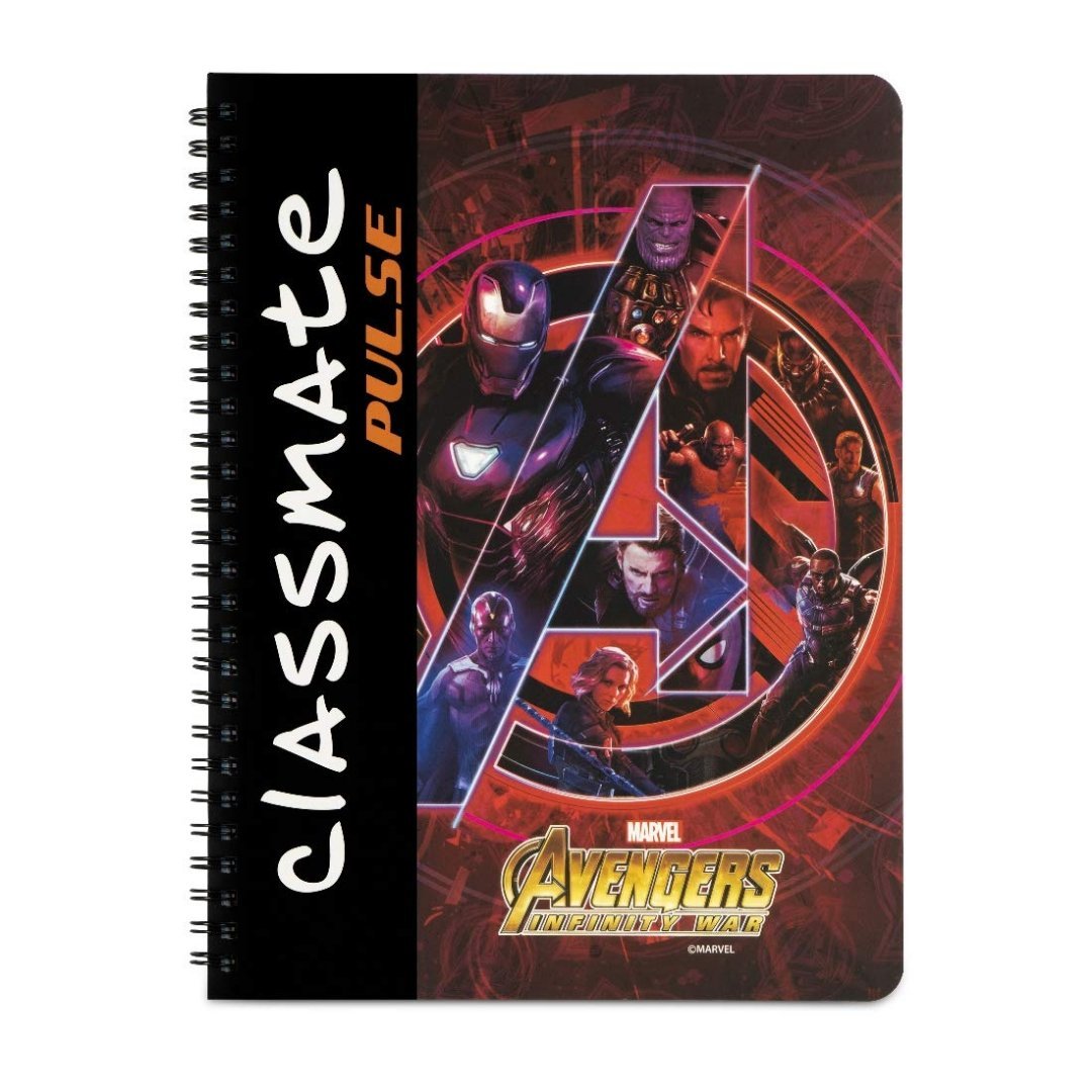 Classmate Pulse Avengers Series Notebook - SCOOBOO - NBX19K - Ruled