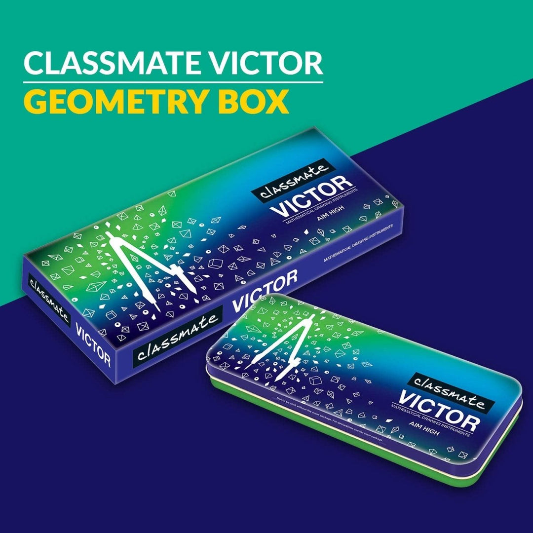 Classmate Victor Geometry Box - SCOOBOO - 04010008NS - Rulers & Measuring Tools