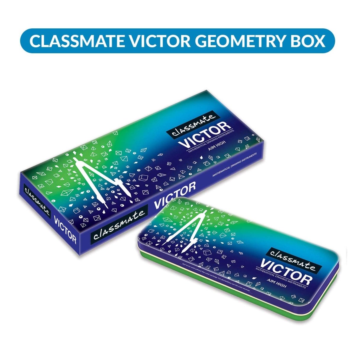 Classmate Victor Geometry Box - SCOOBOO - 04010008NS - Rulers & Measuring Tools