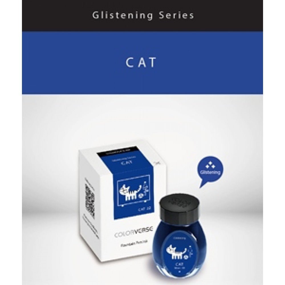 Colorverse Glistening Series Cat 30ml Fountain Pen Ink Bottle - SCOOBOO - NO.22-TGM - Ink