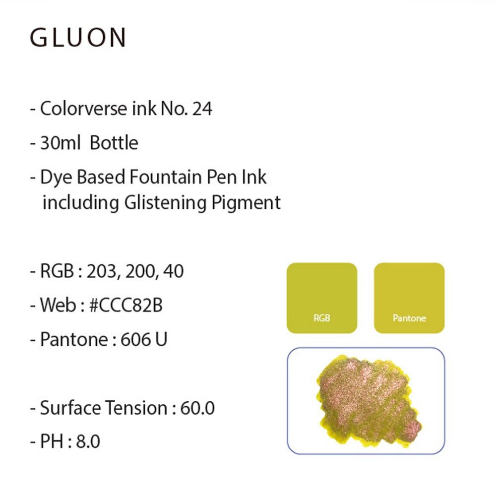 Colorverse Glistening Series Gluon (30ml) - SCOOBOO - NO.24-TGM - Ink