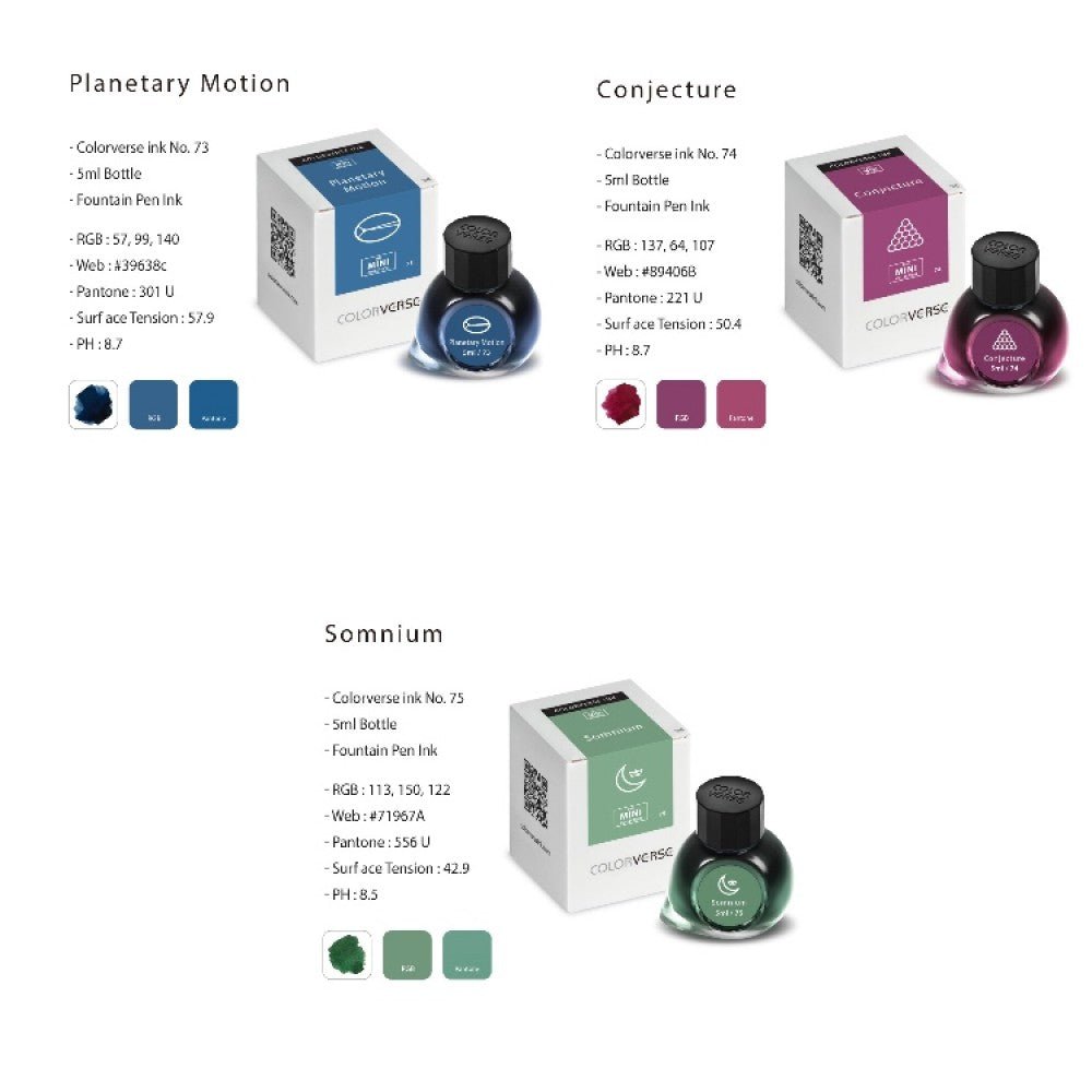 Colorverse Johannesh Kepler Special Edition- The Mini - SCOOBOO - NO.73/74/75-TGM - Ink