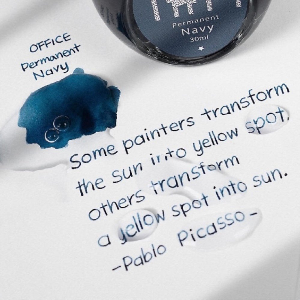 Colorverse Office Series Permanent Navy Fountain Pen Waterproof Ink 30ml - SCOOBOO - NO.91-TGM - Ink