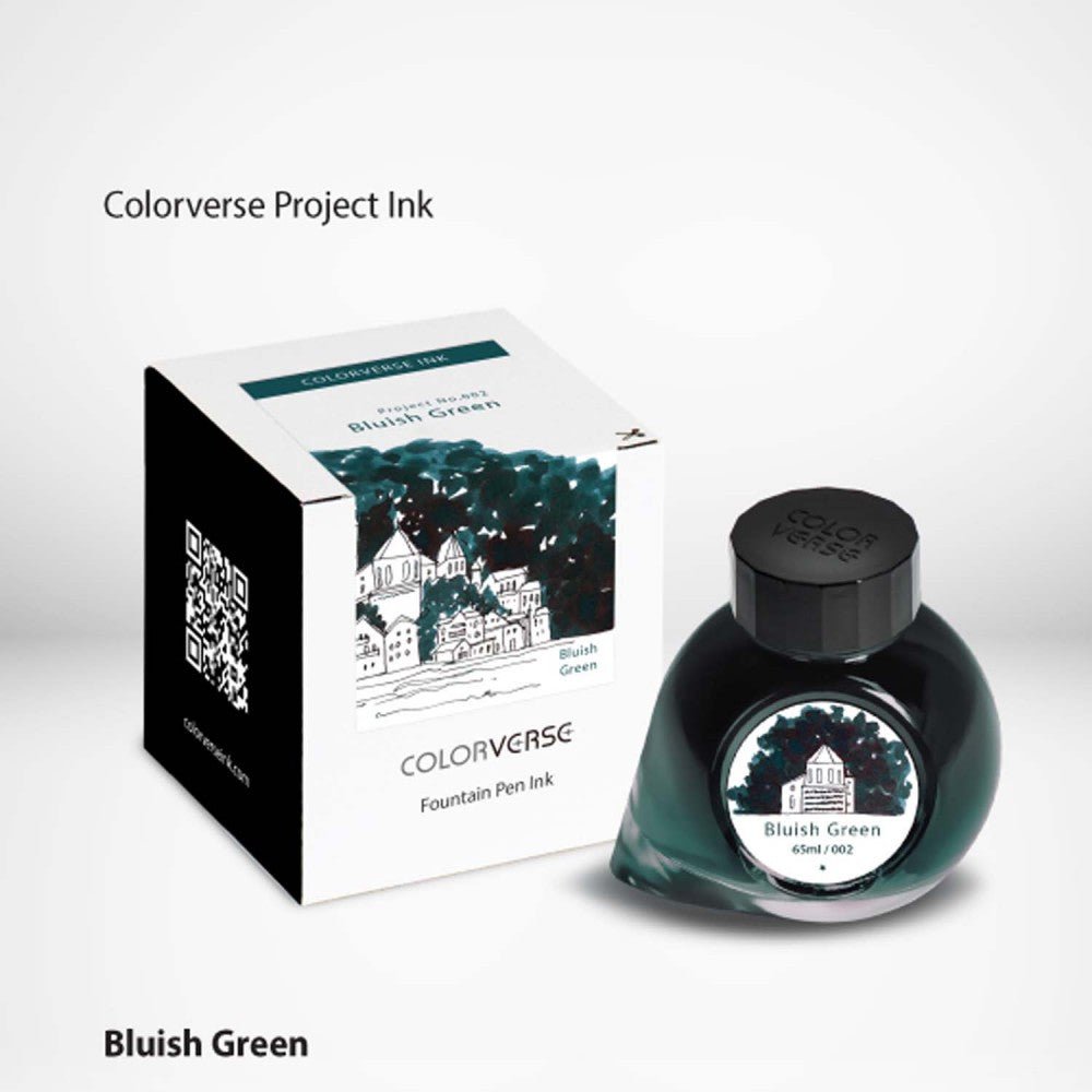 Colorverse Project Series Bluish Green Fountain Pen Ink- 65ml - SCOOBOO - NO-93-TGM - Ink