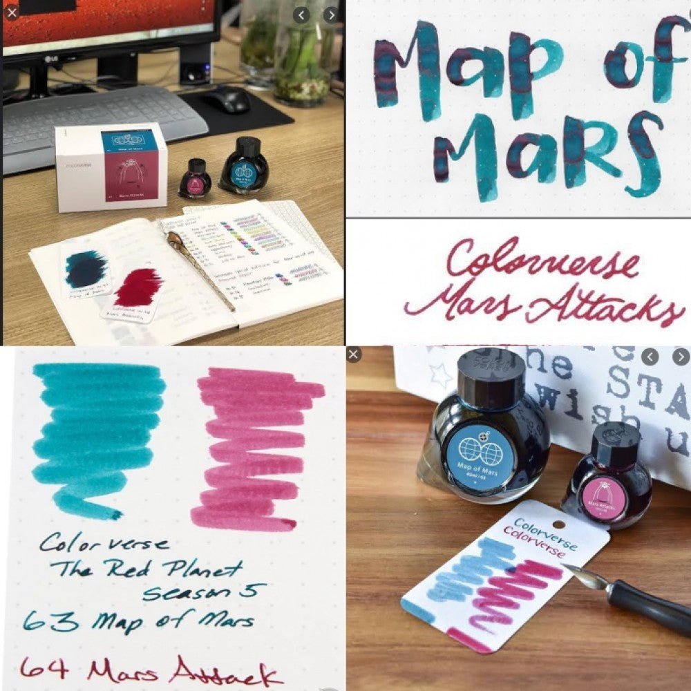 Colorverse Red Planet Map Of Mars & Attack (65ml+15ml) - SCOOBOO - NO.63/64-TGM - Ink