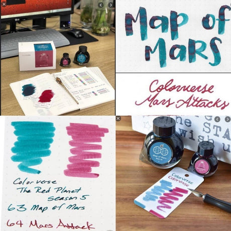 Colorverse Red Planet Map Of Mars & Attack (65ml+15ml) - SCOOBOO - NO.63/64-TGM - Ink