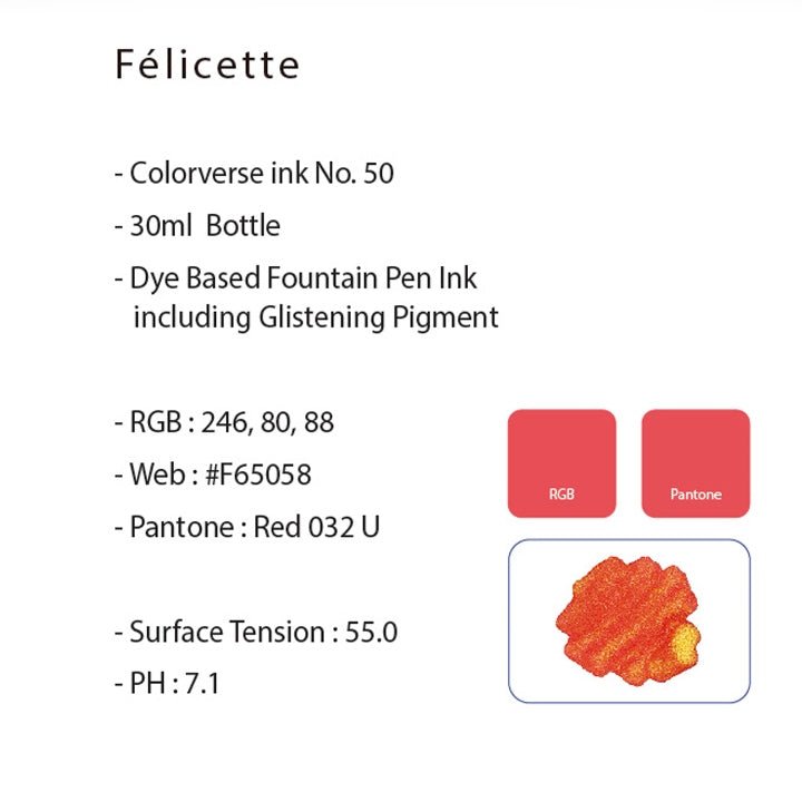 Colorverse Traiblazer In Space Glistening Felicette-30ml - SCOOBOO - 50-TGM - Ink