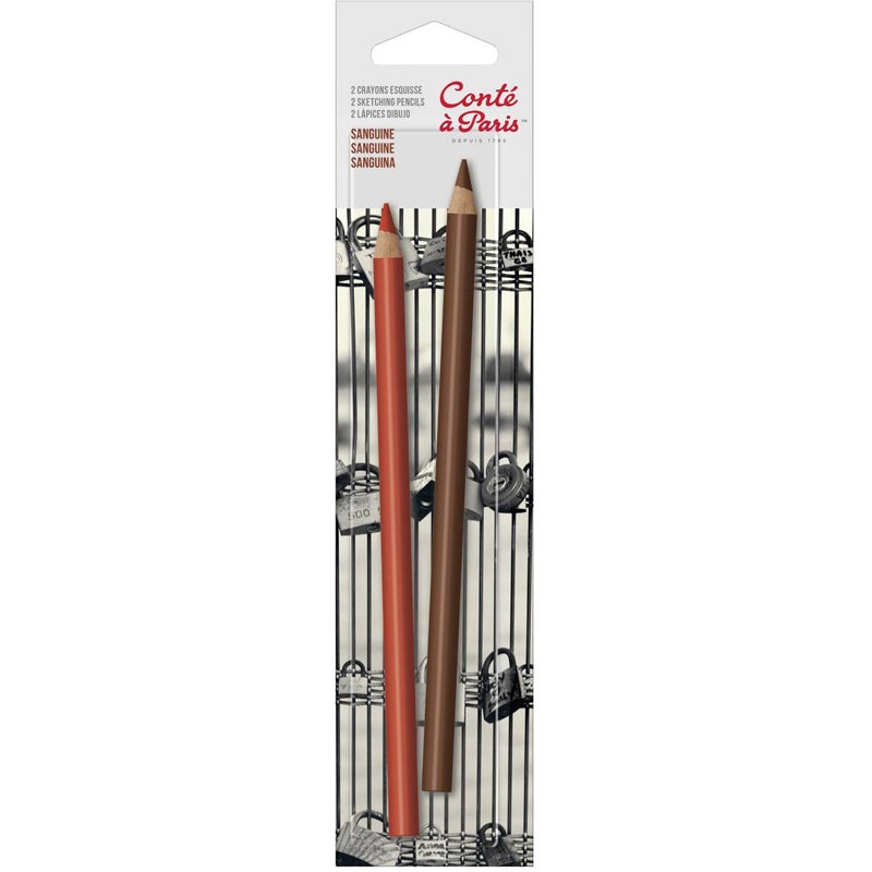 Conte A Paris Artists' Pencils (Pack of 2) - SCOOBOO - 50109 - Sketch pencils