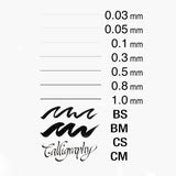 Copic Multiliner Calligraphy Pen CM and CS - SCOOBOO - calligraphy pens