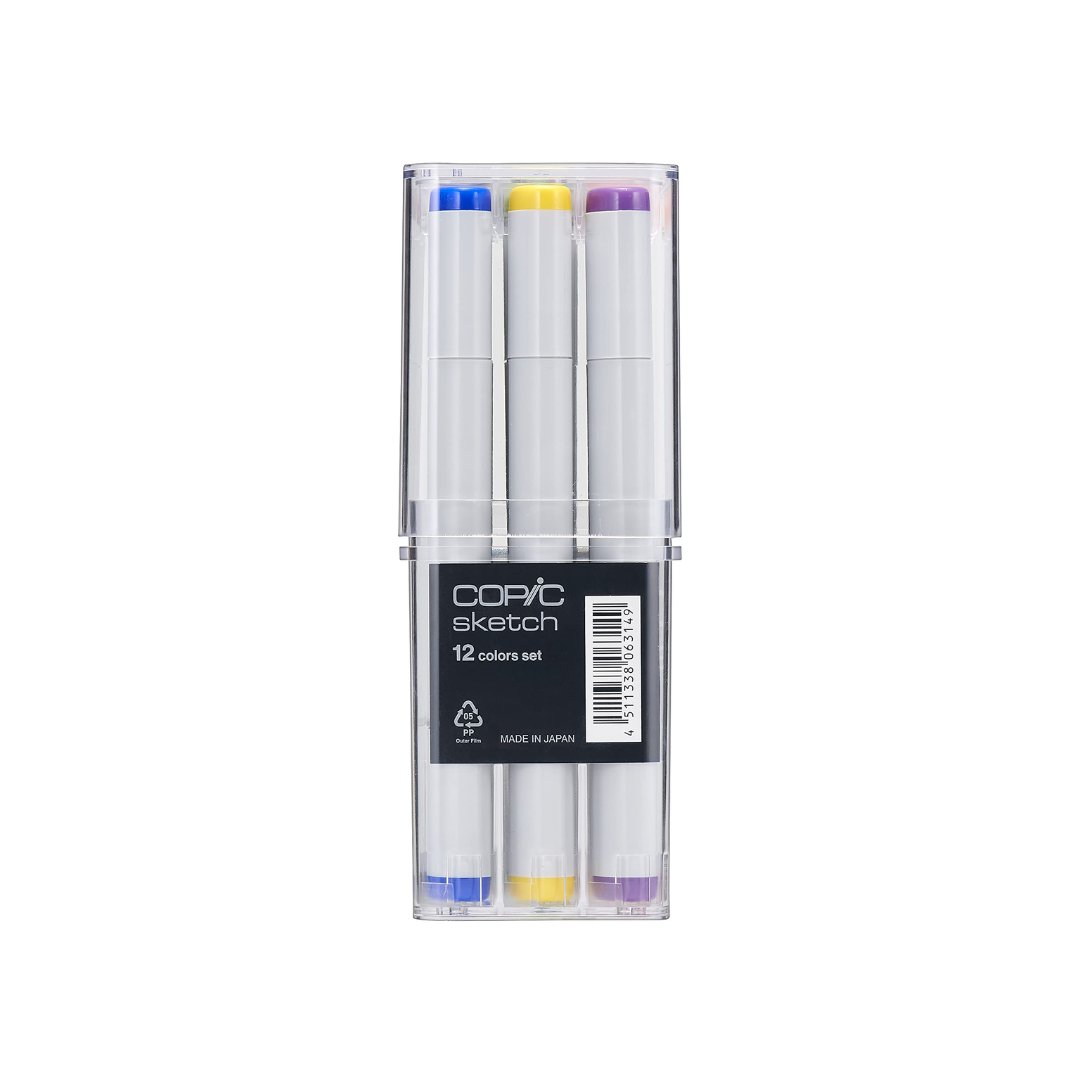 Copic Sketch 12 Colors set - SCOOBOO - COPIC 12B - Fineliner